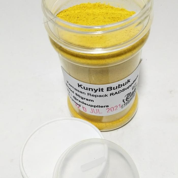 

Terlaris Kunyit Bubuk (Turmeric Powder) Kemasan Botol 80Gram, Praktis..