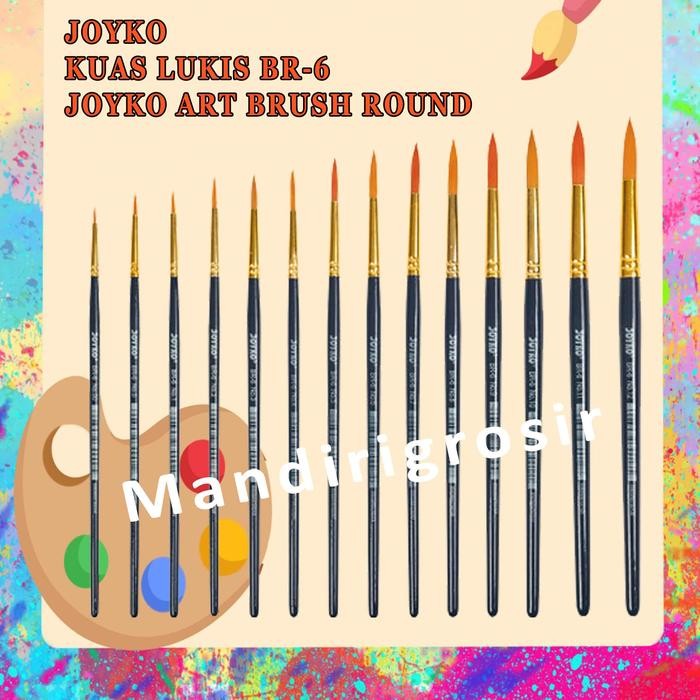 

Kuas* Joyko* Kuas lukis* BRUSH BR-6* JK SET-12* Alat Melukis