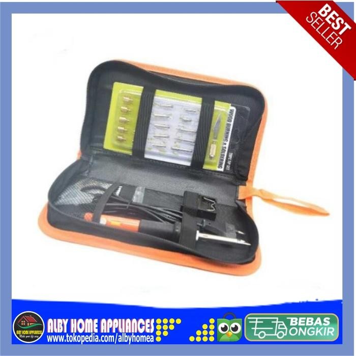 

Solder Alat Lukis Ukir Kayu Wood Burning Pen Pyrography 34 bit -A59276