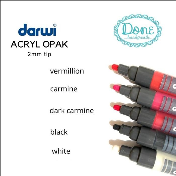 

darwi marquer ACRYL opak acrylic pen alat lukis resin Cat lukis opak 2