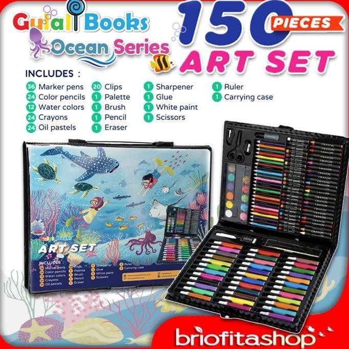 

Gulali Art Set Ocean Series Perlengkapan Alat Lukis Gambar 150 Pieces