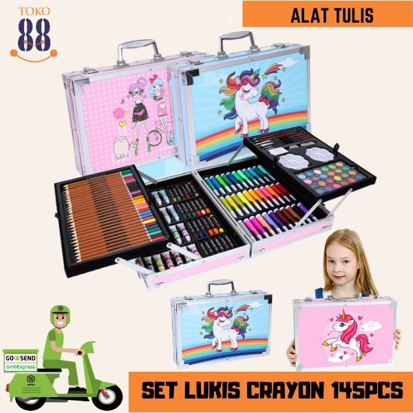 

Toko 88 Mix-Set Alat Lukis 145Pcs Model Koper Jinjing Import