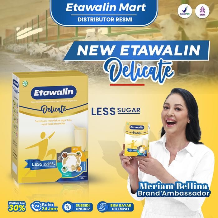 

Ready- Etawalin Less Sugar - Paket 1 Box Etawalin Rendah Gula Milk Dairy Kambing