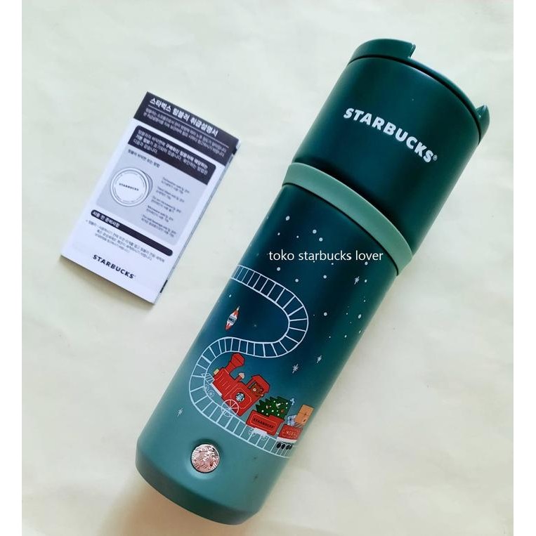 BEST SELLER Starbucks Tumbler Troy Grande Korea Green Red Christmas Train