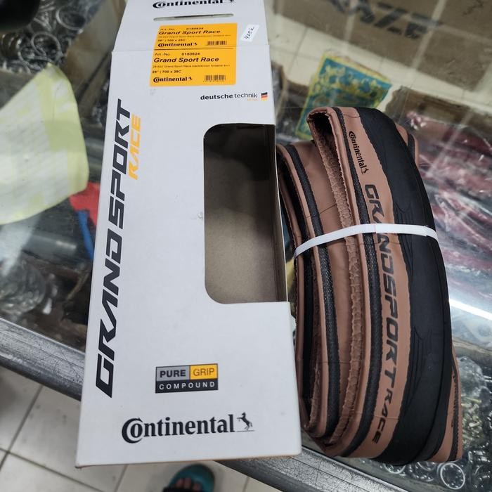 Continental 700 X 28C Grand Sport Race Black/Brown Tan Wall - Ban Luar 700X28C Continental Kevlar