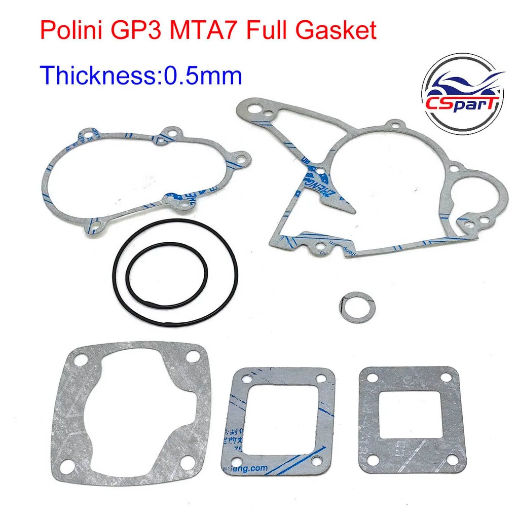 IMPORT GASKET AND RUBBER SEAL FOR 39CC 49CC POLINI GP3 911 910 WATER COOLED ENGINE
