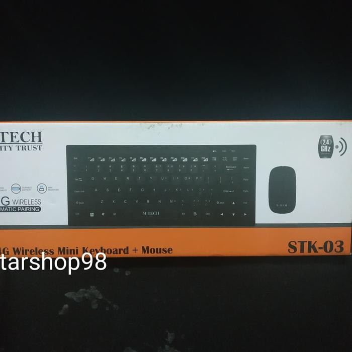 Keyboard Wireles Mouse Wireles Mini M-Tech Stk-03/Mtech Stk03