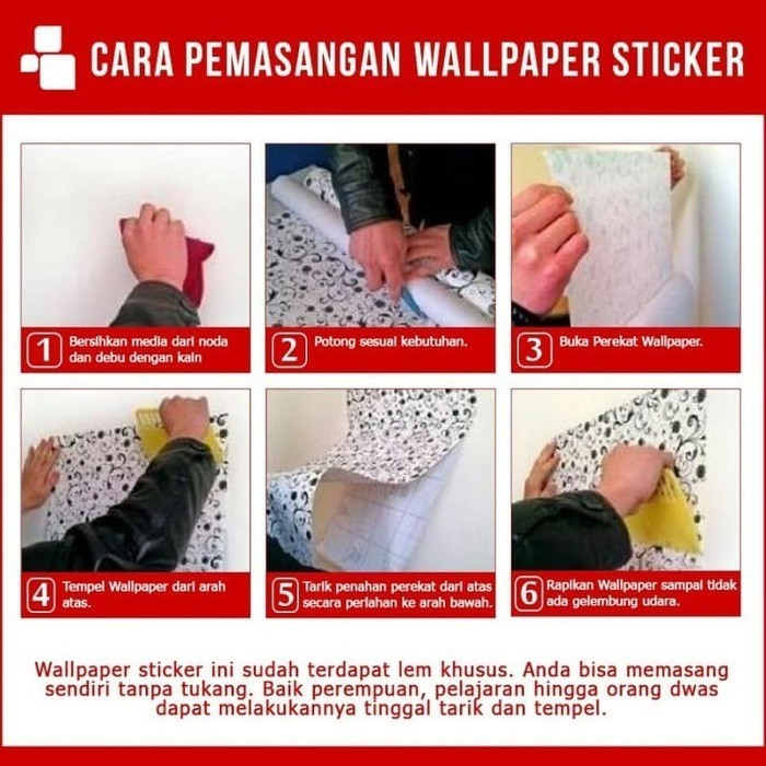 JTTOP" WALLPAPER DINDING STICKER STIKER 3D DEKORASI DINDING KAMAR TIDUR
