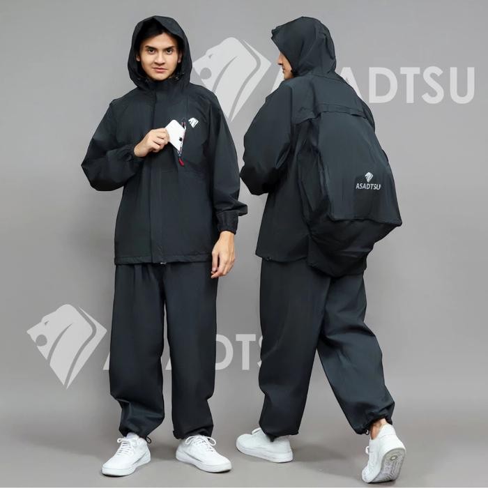 Eiger Official Adventure - Jas Hujan Ransel Turtle Pack Setelan Dewasa Pria Wanita