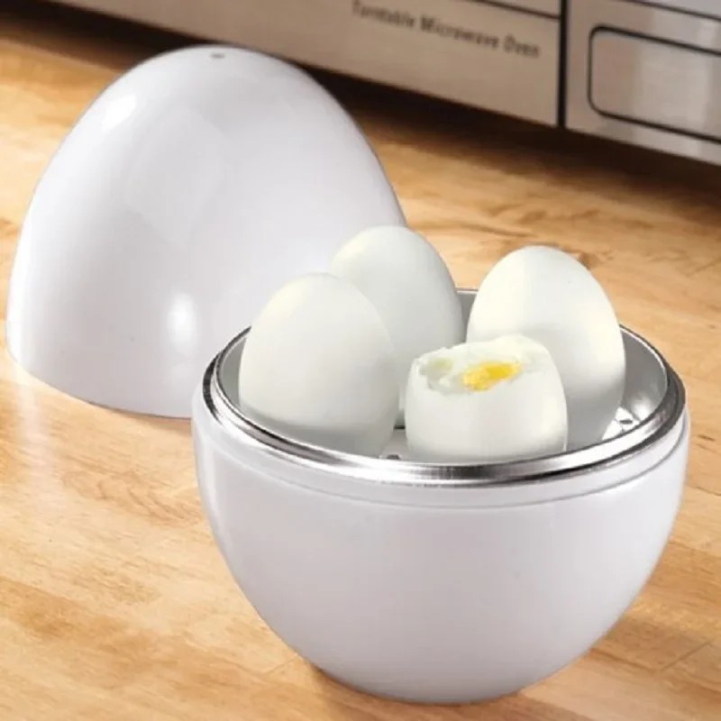 

Microwave Egg Steamer Boiler Cooker 4 Eggs Capacity Easy Quick 5 Minutes Hard or Soft Boiled Kitchen Cooking Tools New