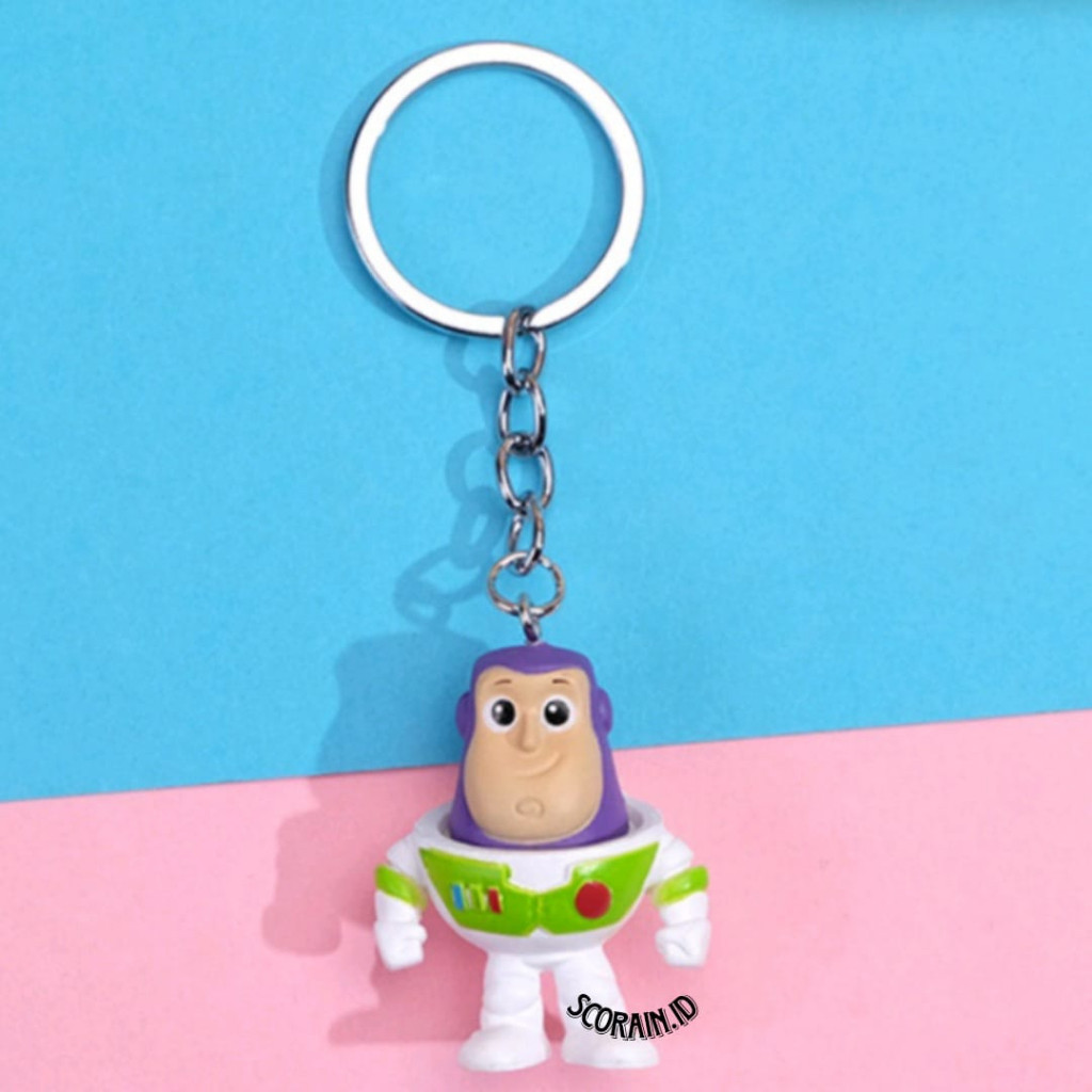 Flowpartt Ganci Disney Toy Story Kartun Desain Boneka Gantungan Kunci Anak-Anak Losto Model Boneka