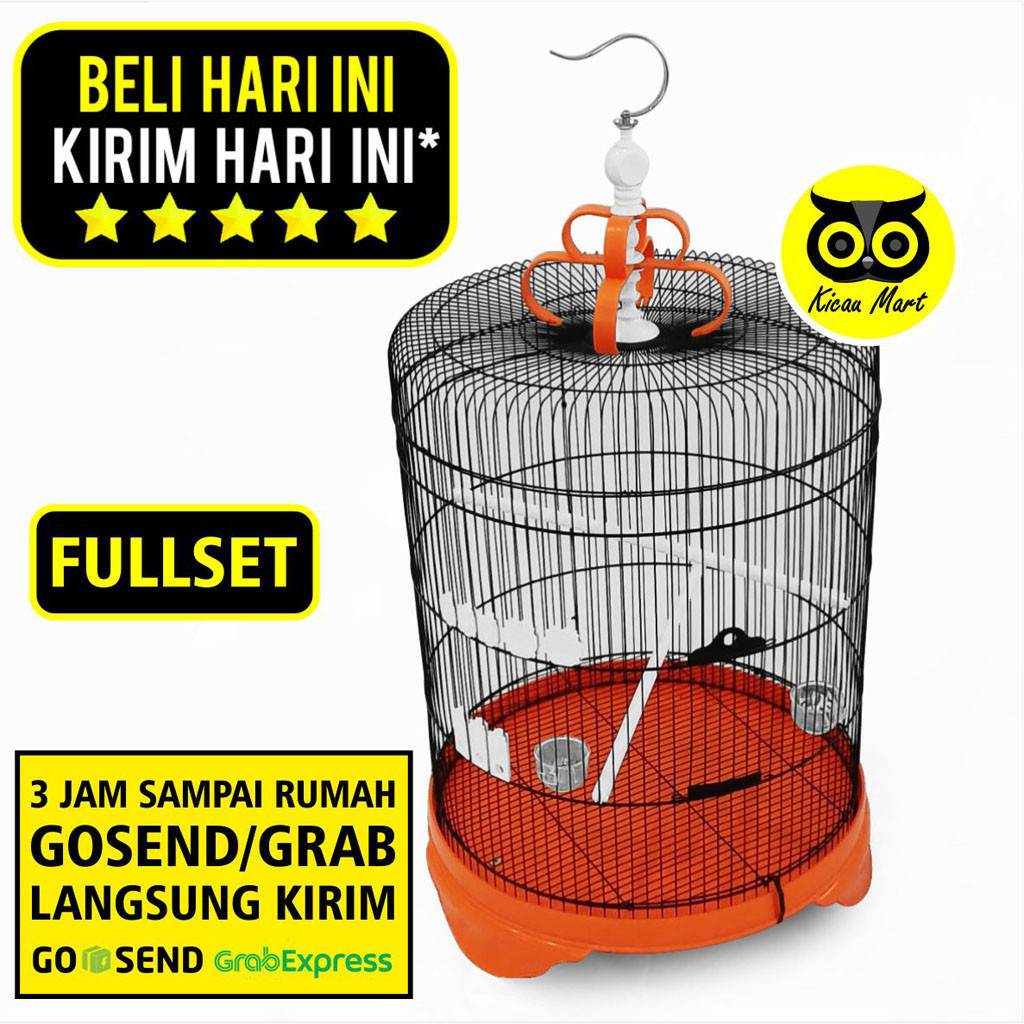 KICAU MART KHUSUS 3 JAM SAMPAI INSTAN GRAB GOJEK Sangkar Kandang Besi Import Burung Murai Batu Super