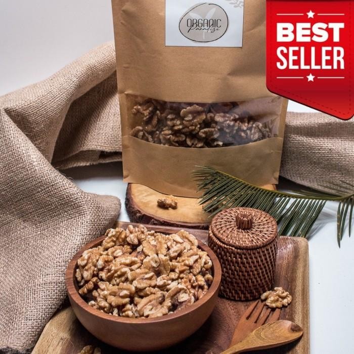 

Caraka.store1 Organic Paradise Roasted Walnut 500 Gram / Kacang Walnut Panggang 500 gram Natural NON