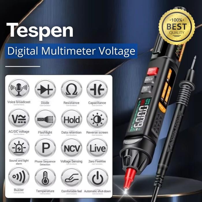 Bagus Digital Pen Multitester Multimeter Pena Multi Meter Tester Listrik Ac