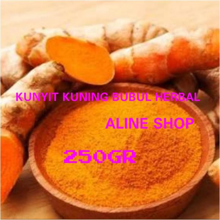 

Terlaris Bubuk-Serbuk Kunyit Kunir Kuning Asli Tanpa Campuran 250Gr