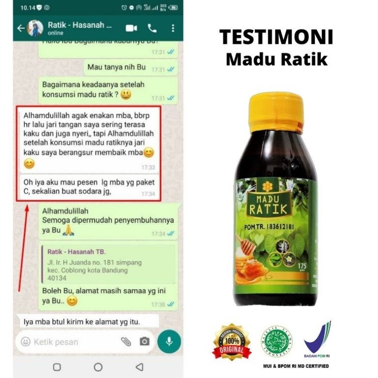 MADU RATIK HERBAL ORIGINAL ASLI 100% UNTUK ATASI ASAM URAT, REMATIK, KESEMUTAN, DAN NYERI TUMIT