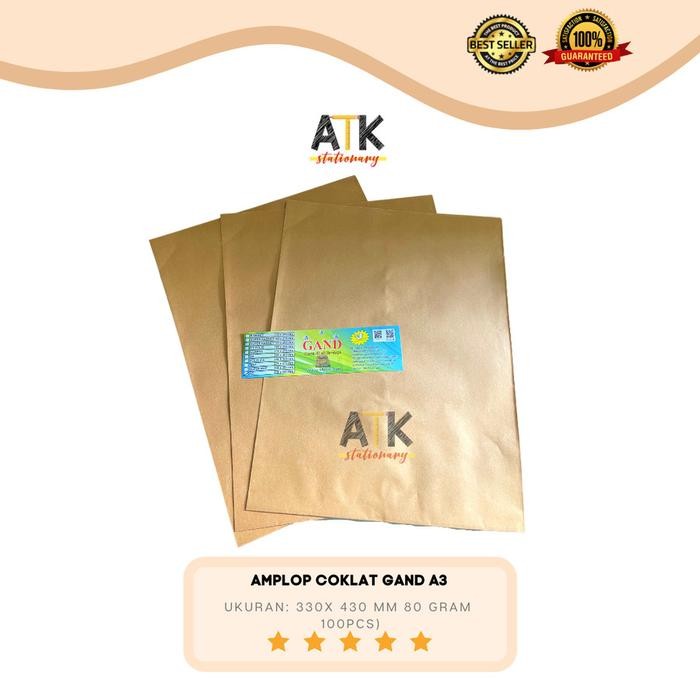

Amplop Coklat A3 Gand atk