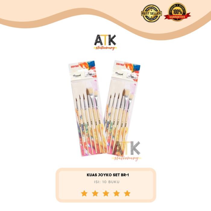

Kuas Cat Air Joyko Set 6/ Kuas Lukis/ Joyko Brush Set 6 BR-1 atk