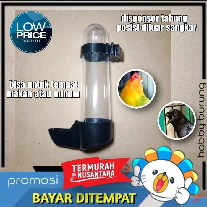 

dispenser pakan minum bisa pasang dari luar atau di dalam sangkar burung murai kacer kenari perkutut