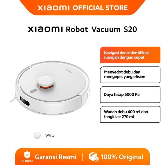 Xiaomi Robot Vacuum S20 and Mop 5000Pa Suctions LDS Navigation