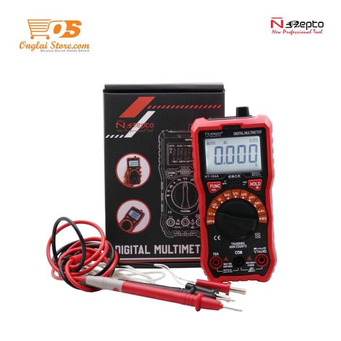 MULTITESTER DIGITAL NEPTO NT-104A AVOMETER LED NCV MULTIMETER ORIGINAL