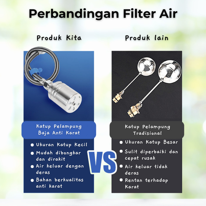 Pelampung Toren/Tangki/Pompa Air Katup Apung Stainles Ketinggian Air