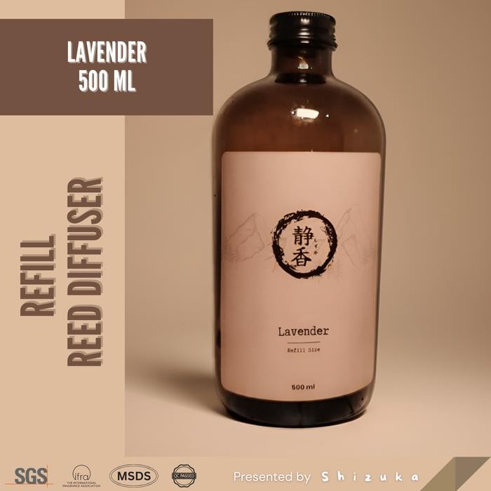 Shizuka Reed Diffuser Aromatherapy Lavender 500ml