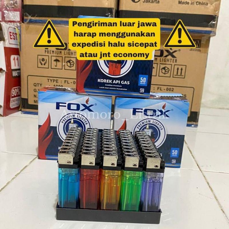 (Isi 50Pcs) Korek Fox /Korek Api Las Vegas/Korek Api/Korek/Korek Api Sni WE