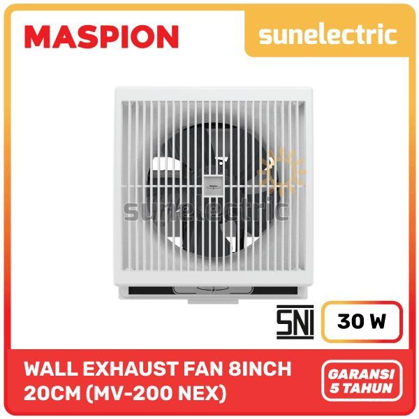 TERBARU Maspion MSP MV 200 NEX 8" / 8 Inch / 20 cm Wall / Dinding Exhaust Ventilating Fan Hexos