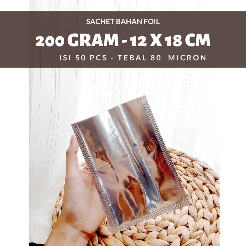 kemasan saset aluminium foil 12x18 kemasan makanan alumunium foil kemasan aluminium foil WE