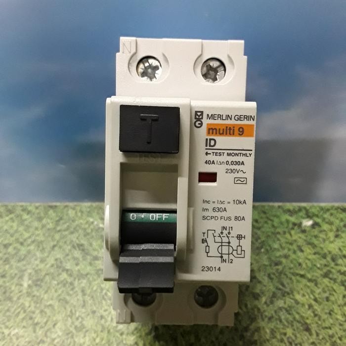 PROMO ELCB RCCB 2P 40A 0.03A 30mA Schneider Merlin Gerin