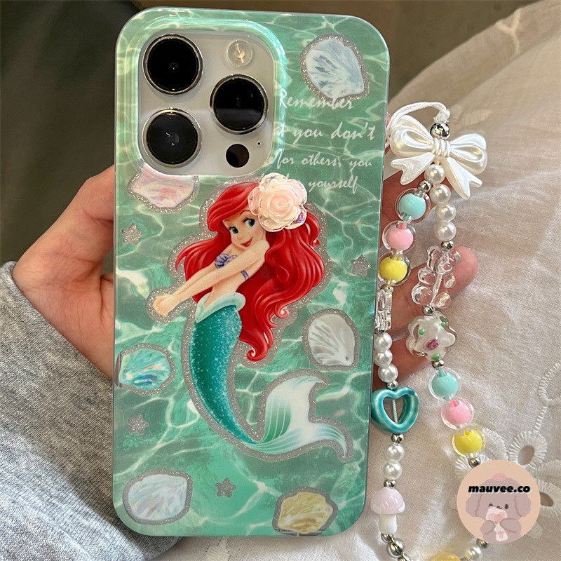 [READY] IPHONE CASE ARIEL TURQUOISE FREE STRAP CASING IPHONE
