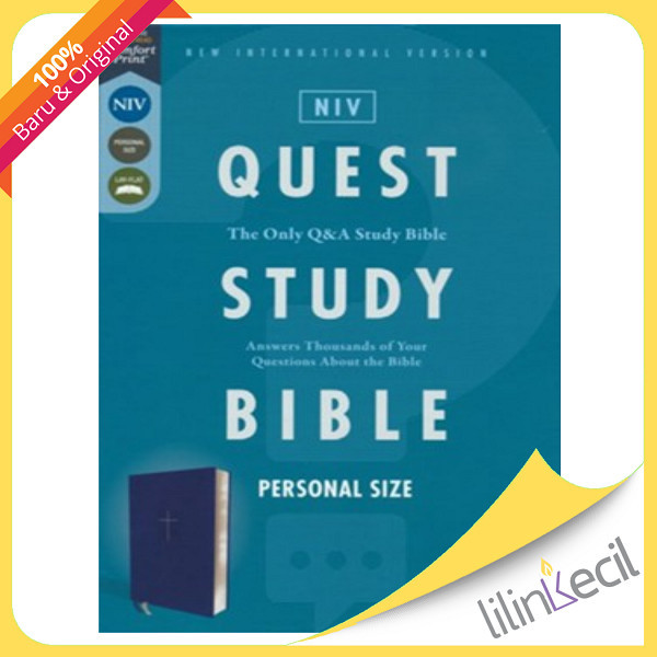 

SALE NIV PERSONAL-SIZE QUEST STUDY BIBLE, COMFORT PRINT-SOFT LEATHER-LOOK READY