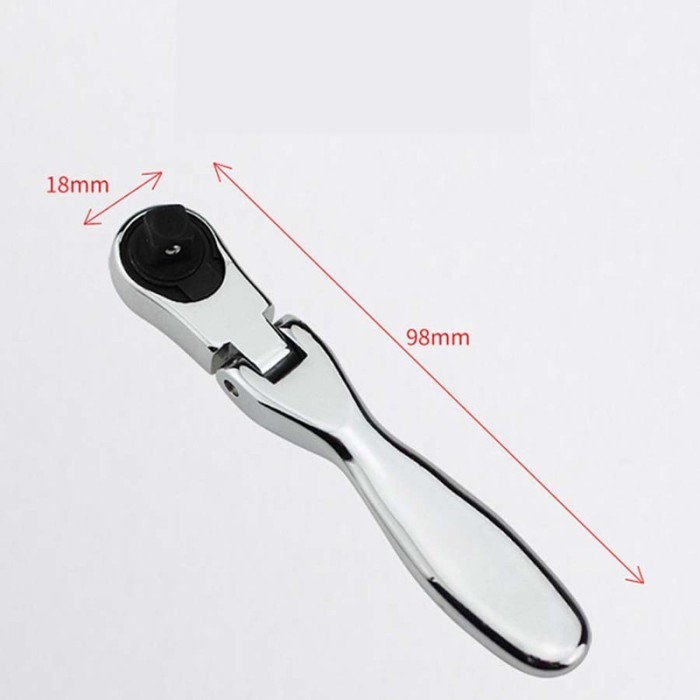 Mini Ratchet Socket 2 In 1 Sp / Kunci Pas Sok 6.35Mm Ring L #Gratisongkir