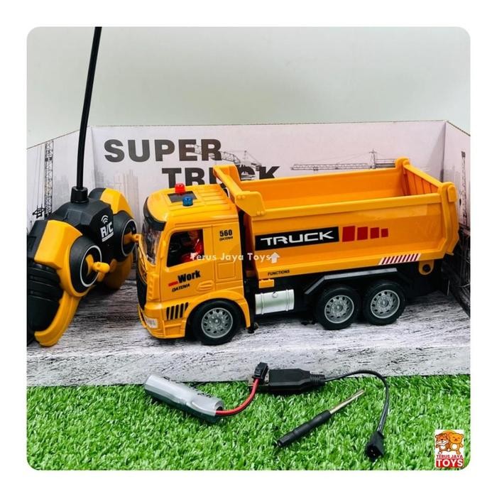 Baru Mainan Mobil Remot Truk Sampah Dump Truck Rc