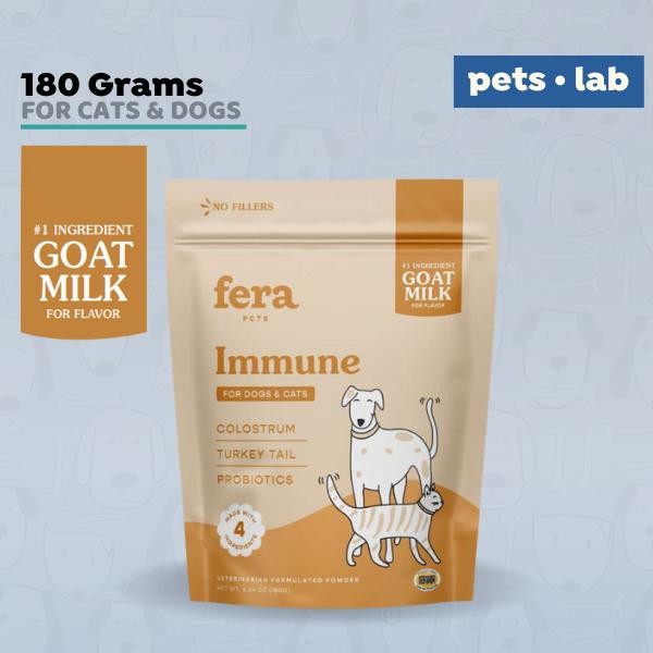TERBARU Fera Pet Organics Immune Goat Milk Colostrum Probiotik Anjing Kucing