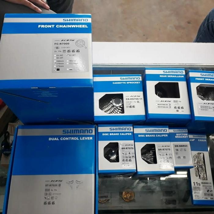 Terhemat Groupset Shimano 105 R7020 Hydraulic Disc Brake
