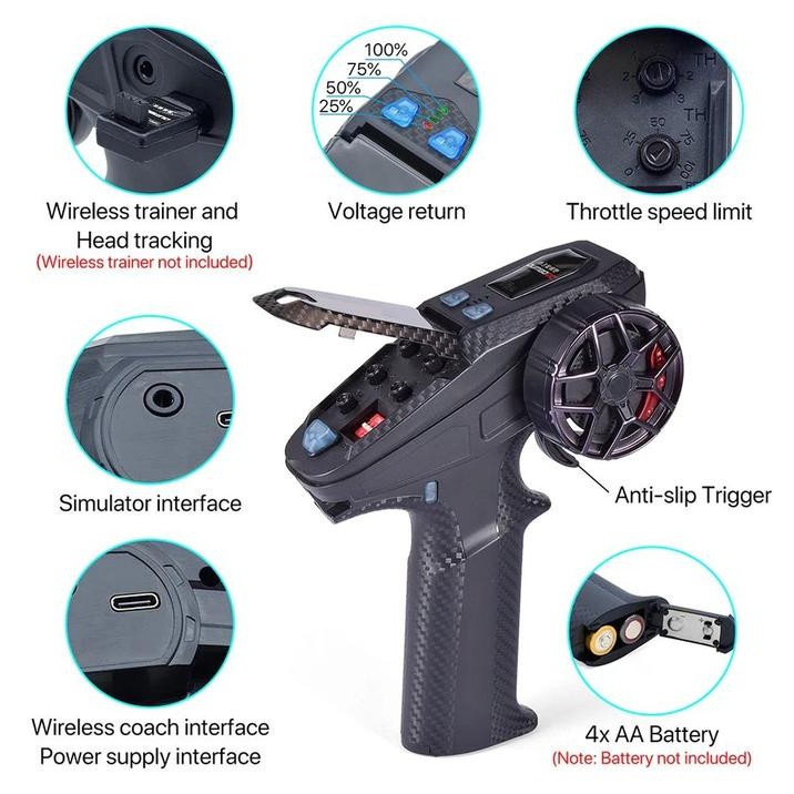 Remot Remote Transmitter Dumbo Dumborc Rc X6Pm-350 2.4G 6Ch Mobil Boat