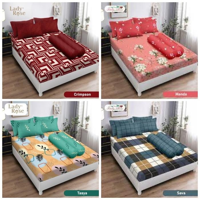 Sprei Lady Rose Ukuran 180x200 King Sprai Karakter Ladyrose Katalog 1