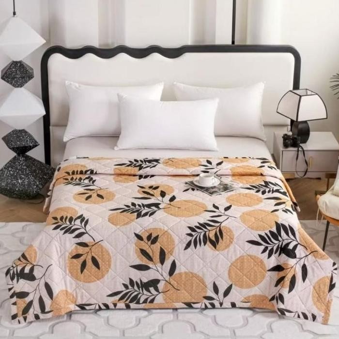 SRH Indonesia selimut bordir katun tipis cishi 180x200cm badcovertipis