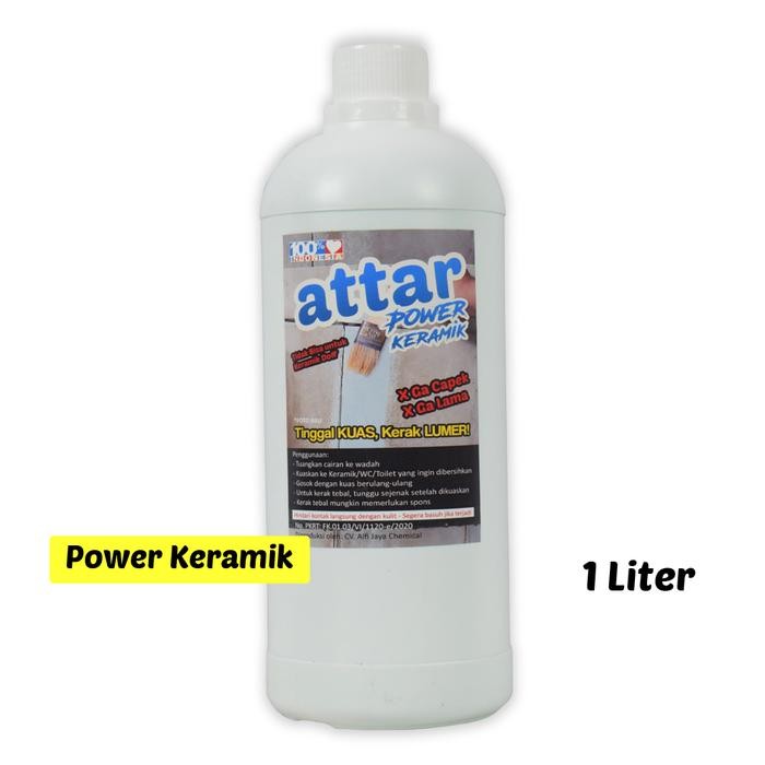 NEW ` FORMULA BARU ATTAR POWER CAIRAN PEMBERSIH KERAMIK/ WC/ TOILET 1 LITER