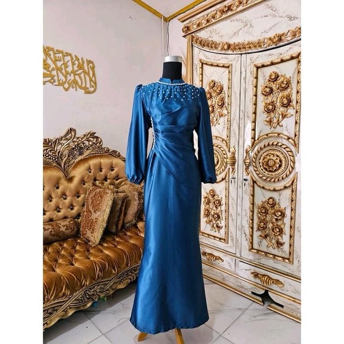 JTTOP" TERMURAH!!! VINA DRESS KONDANGAN VIRAL GAUN PESTA MODERN SATIN SILK PREMIUM BAJU MUSLIM