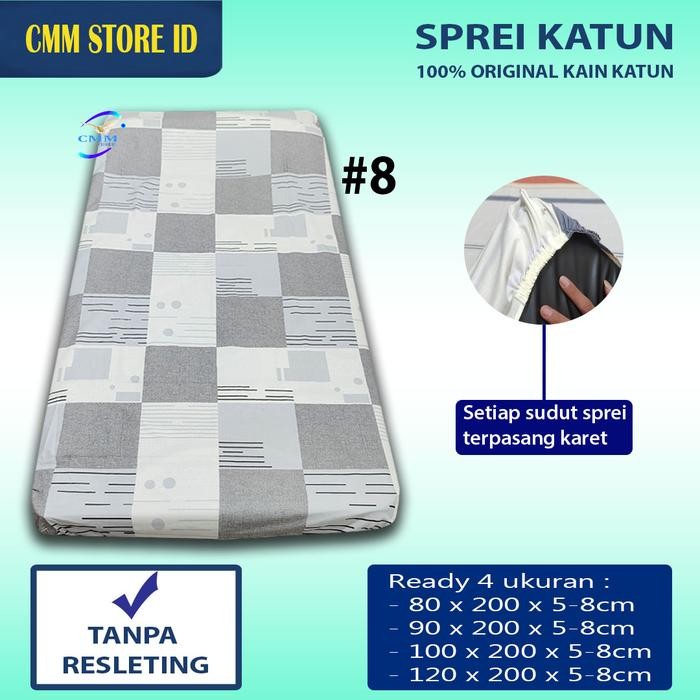 Sprei katun kasur lantai Sprei Travel bed Sprei motif single