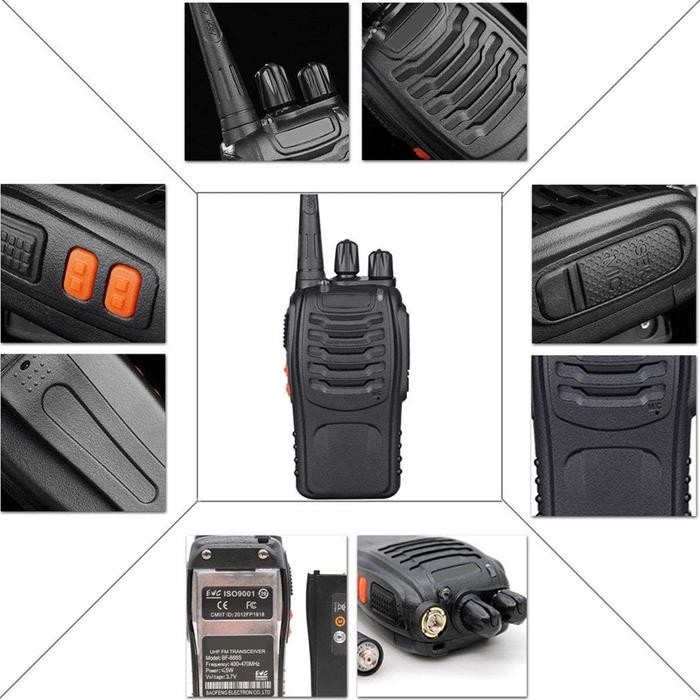 JTTOP" HT WALKIE-TALKIE MERODITH-888S KOMUNIKASI NIRKABEL WALKIE-TALKIE 2PCS