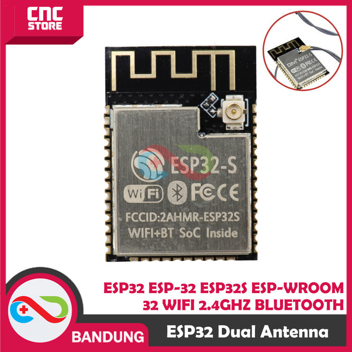 JTTOP" ESP32 ESP-32 ESP32S ESP-WROOM-32 WIFI 2.4GHZ BLUETOOTH DUAL ANTENNA