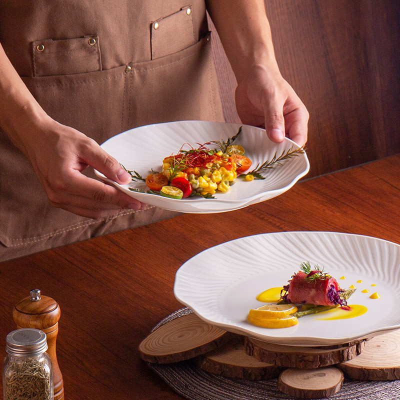 Plate Household Hotel Deep Plate Premium 2024 New Internet Celebrity Restaurant Ceramic