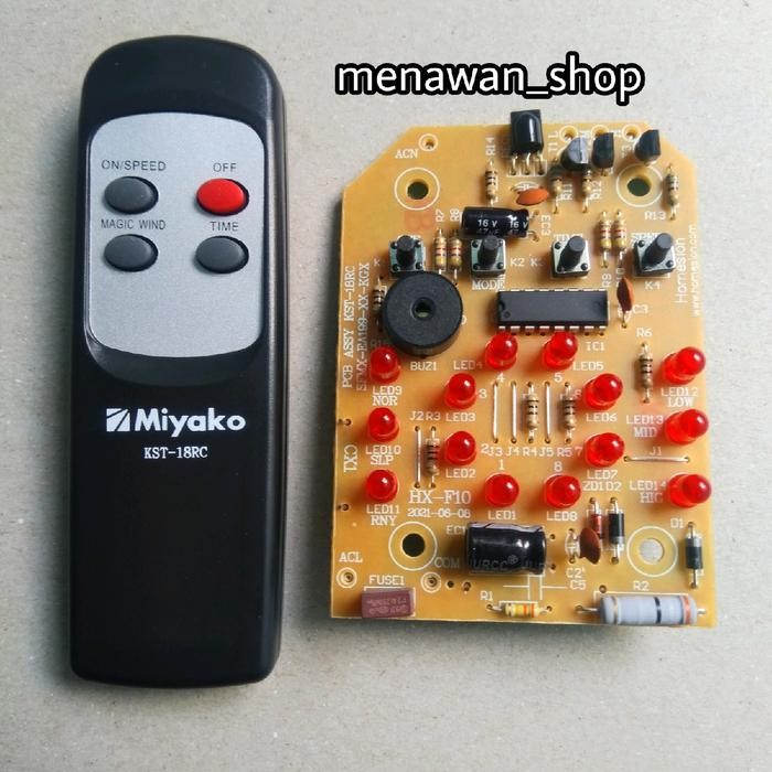 JTTOP" MODUL REMOT KIPAS ANGIN MIYAKO KST 18 RC ORI