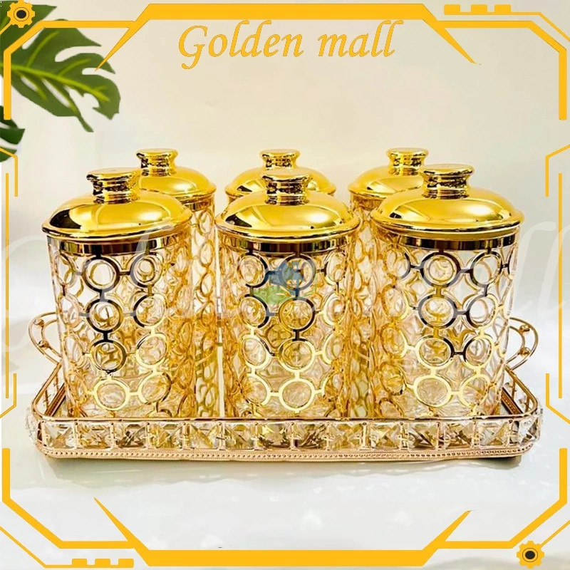 COD Toples Mewah Toples Gold Toples Aklirik kedap udara gold emas / toples list gold mewah Toples