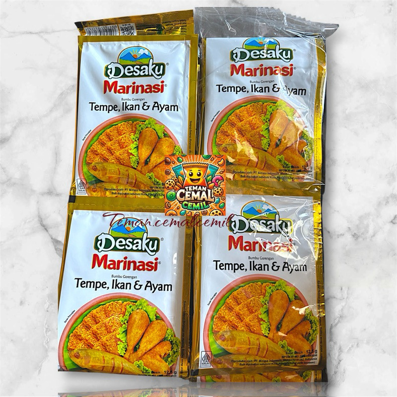 

Konter Makanan Desaku Marinasi Ikan Tempe Ayam Rencengan (12Pcs)