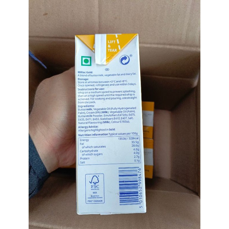 

Konter Makanan Millac Gold Whipping, Cooking, And Pouring Cream 1 Liter